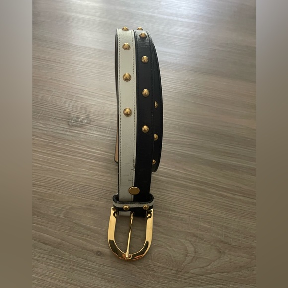 ST.JOHN white black women belt size s - Picture 1 of 6